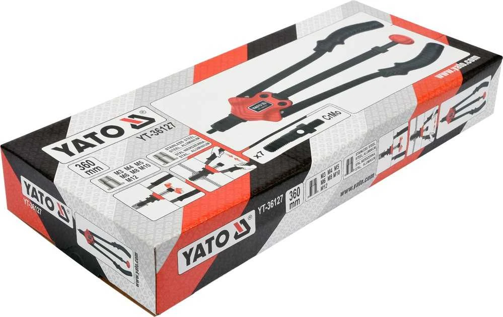 Yato Toya Sa Poland Kniediklis srieginėms kniedėms | M3, M4, M5, M6, M8, M10, M12 (YT-36127)