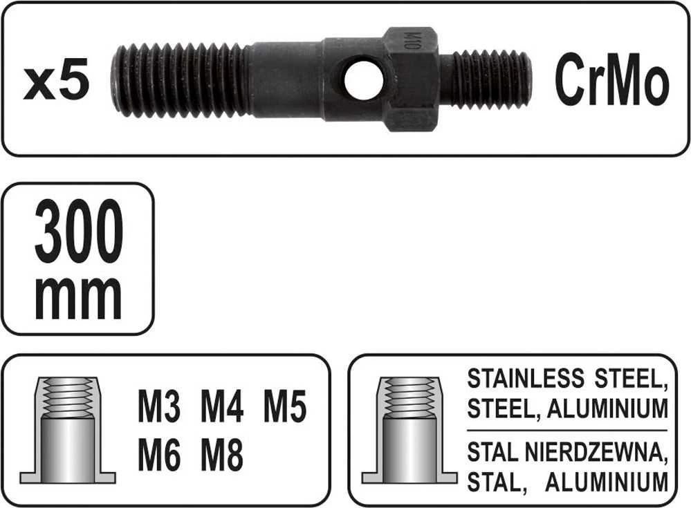 YATO NITOWNICA DO NITONAKRĘTEK M3-M 8 36112