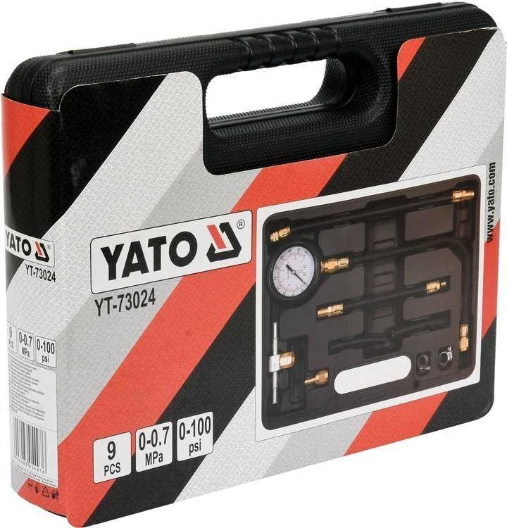 Yato Toya Sa Poland Kuro slėgio / spaudimo matuoklis | su adapteriais | variklio įpurškimo sistemoms (YT-73024)