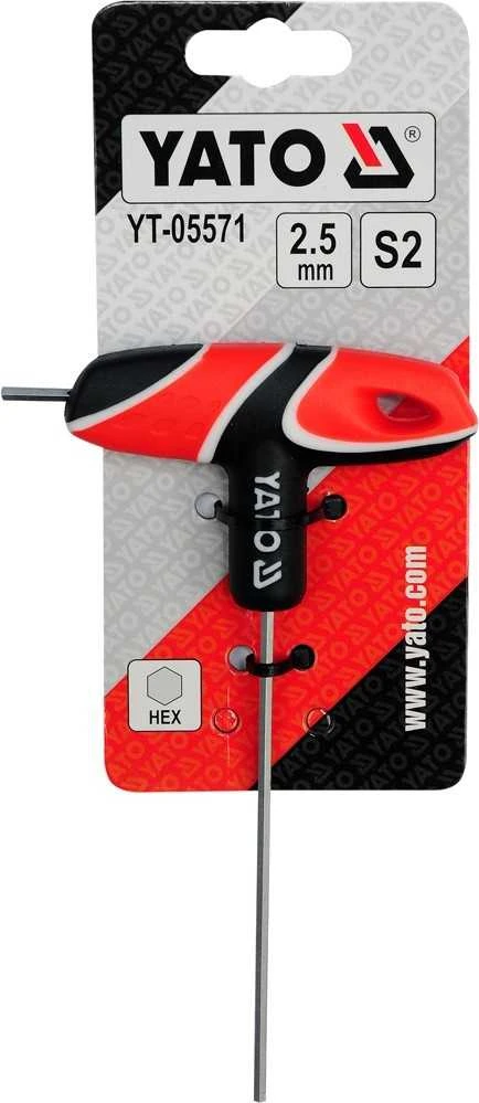 Toya Sa Poland L tipo atsuktuvas HEX su rankena 2.5 mm (YT-05571)