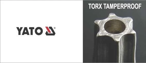 Yato Toya Sa Poland L tipo raktų rinkinys | labai ilgi | T-Star (Torx) su skylėm T10 - T50 | 9 vnt. (YT-0512)
