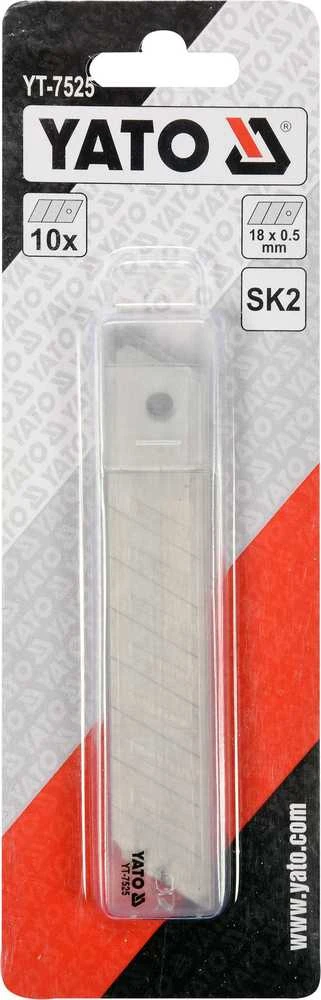 YATO OSTRZA ZAPASOWE 18mm 10vnt. 7525