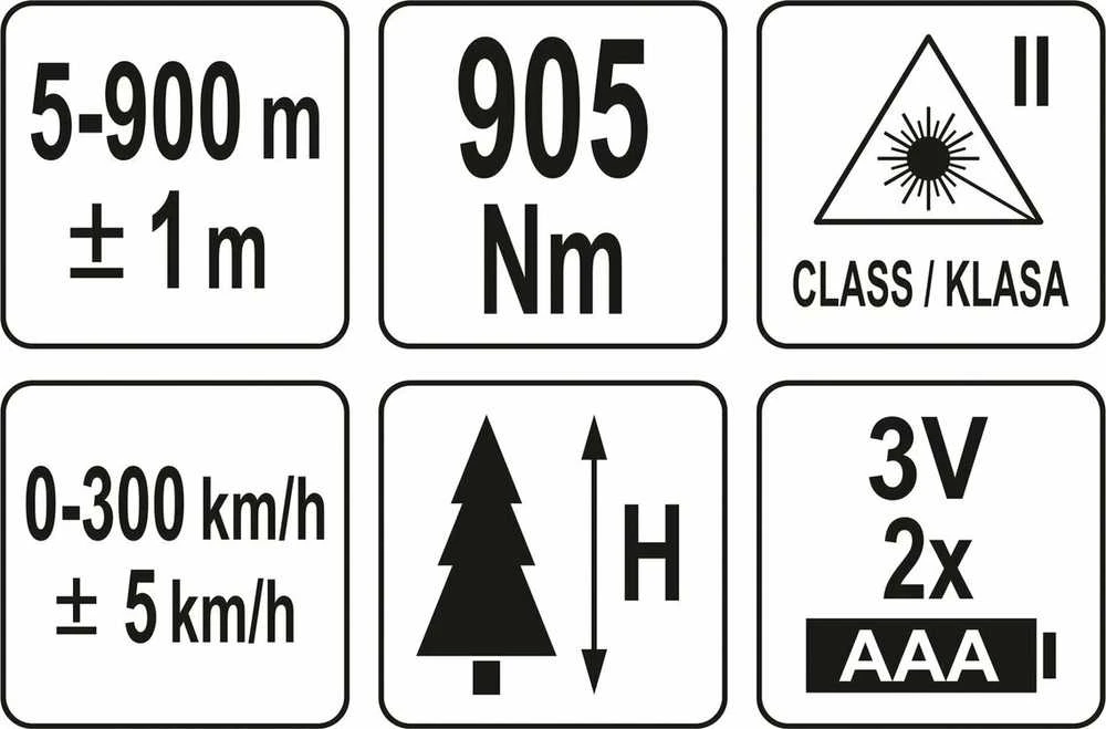 Lazerinis atstumų matuoklis Yato YT-73129