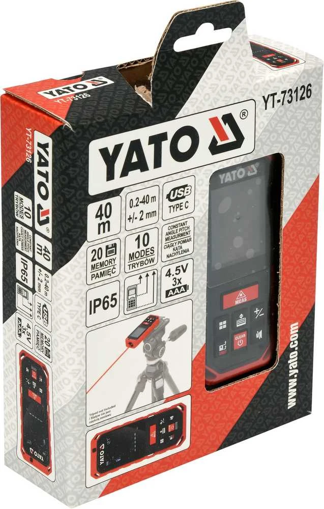 Tolimatis lazeris YATO YT-73126 (40 m)