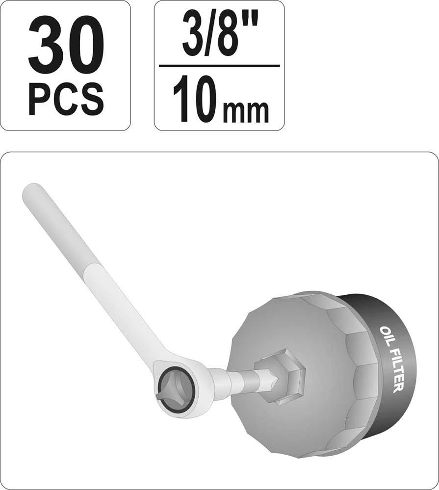 YATO ALYVOS FILTRO VERŽTAŽKLIŲ RINKINYS 30 vnt. 0596