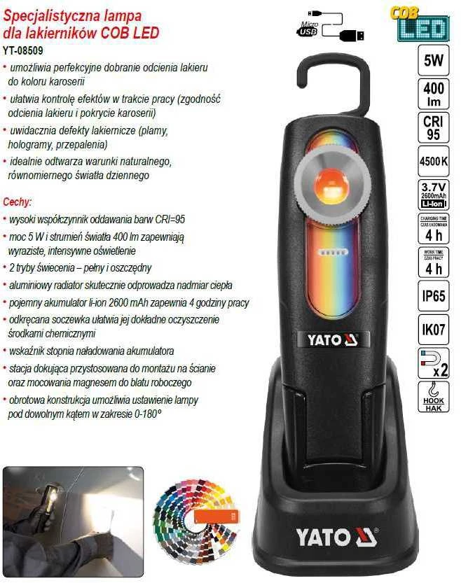 Yato SKIRTINGAS SPALVAS LEMPAS 5W
