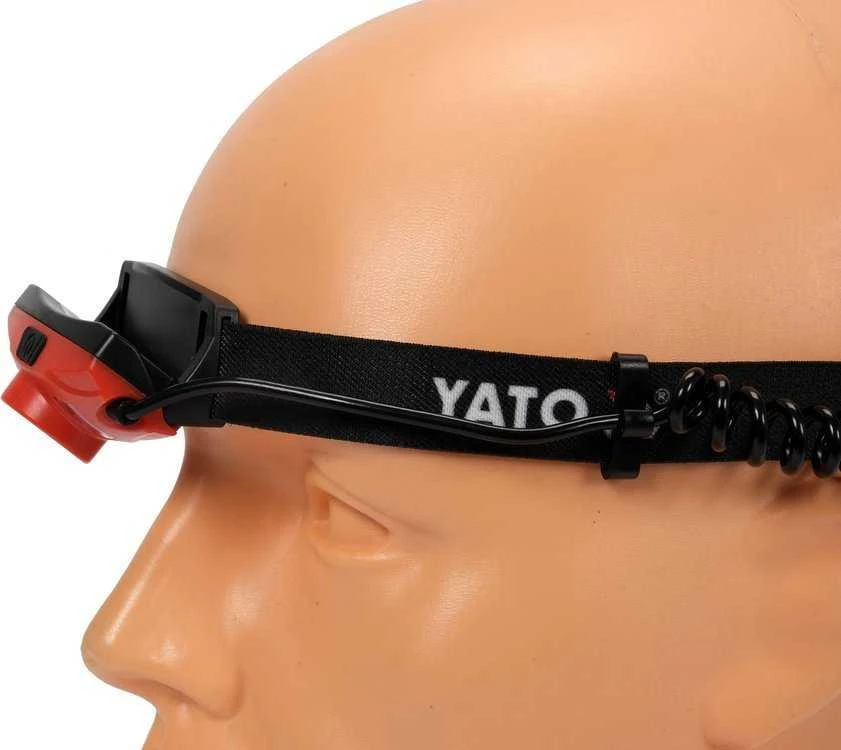 Yato Toya Sa Poland Lempa dedama ant galvos | akumuliatorinė | 500LM / 70 m | LI-ION 3,7V 1000MAH (YT-08596)
