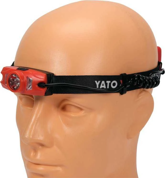 Yato Toya Sa Poland Lempa dedama ant galvos | akumuliatorinė | 500LM / 70 m | LI-ION 3,7V 1000MAH (YT-08596)