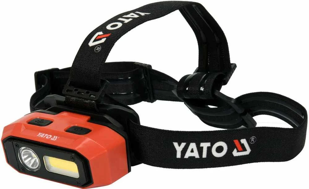 Yato Toya Sa Poland Lempa dedama ant galvos | lygus žibinto reguliavimas / judesio daviklis | 800LM AKU OSRAM LED (YT-08594)