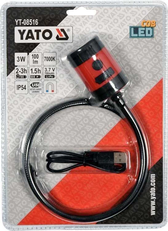 YATO DAUGIAFUNKCINĖ LEMPA 3W COB 100LM