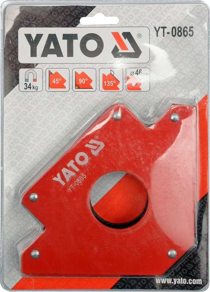 YATO KĄTOWNIK SPAWALNICZY MAGNETYCZNY 122x190x25 0865
