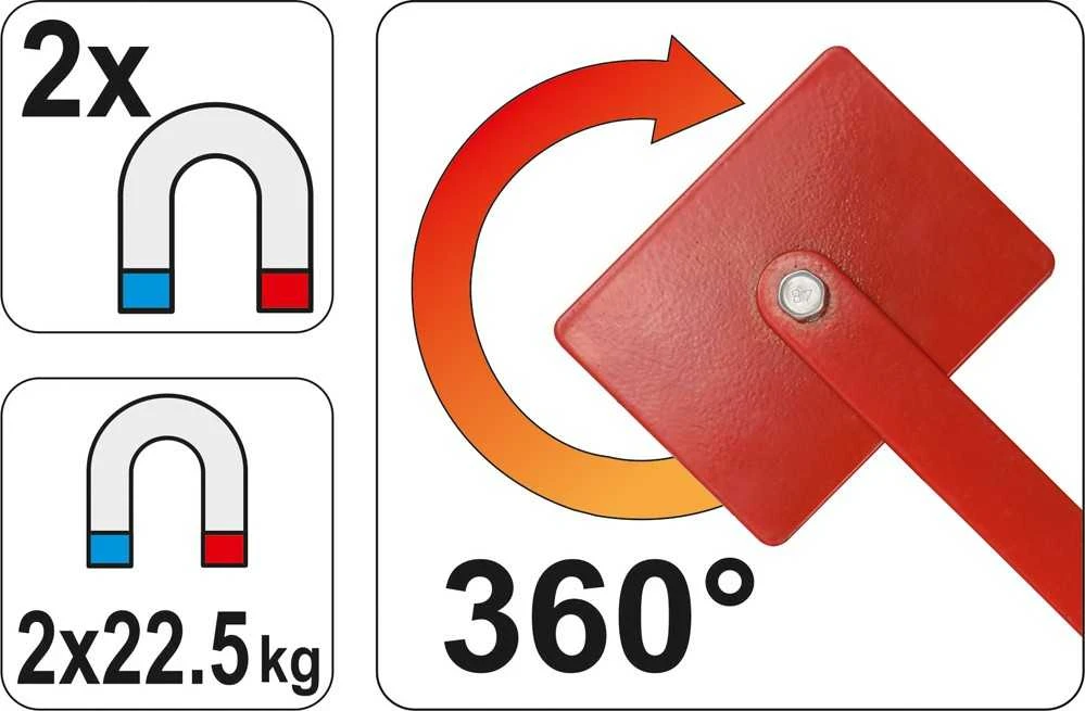 YATO REGULIUOJAMAS MAGNETINIS SUVIRINIMO LAIKIKLIS 0862