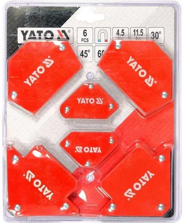 YATO magnetinių suvirinimo kampų rinkinys, 6 vnt.