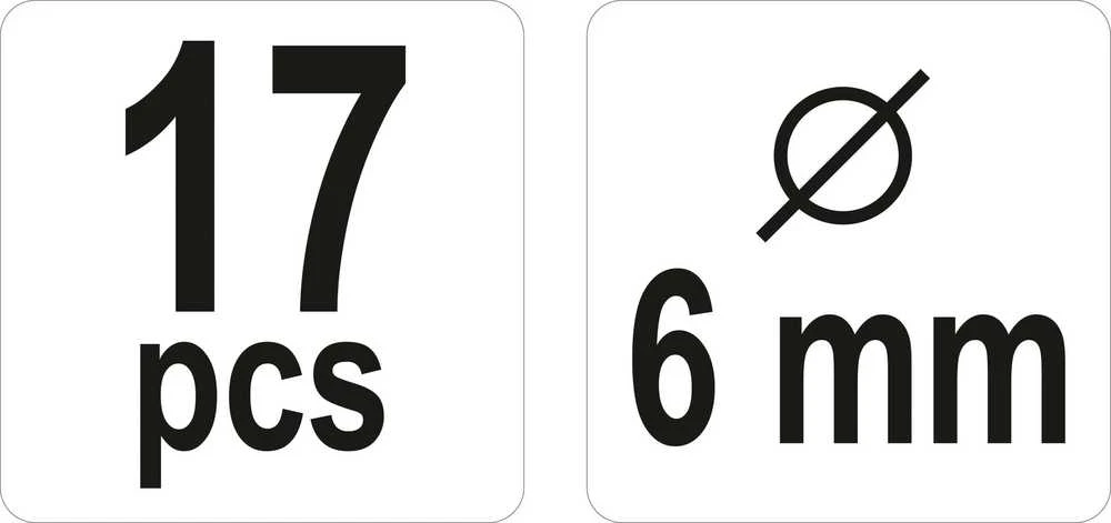 Grąžtas YATO Rinkinys DO POŁĄCZEŃ KOŁKOWYCH ŚREDN. 6mm