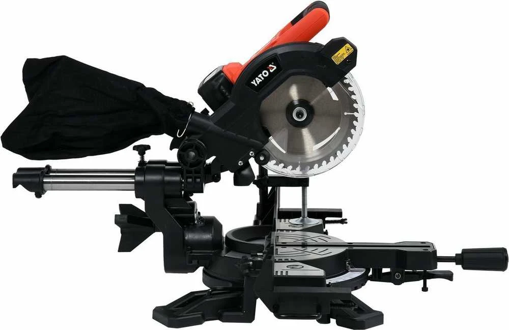 YATO MITER Pjūklas 18V 185mm SU PAŠAVIMU 1 x 4,0Ah + Įkroviklis