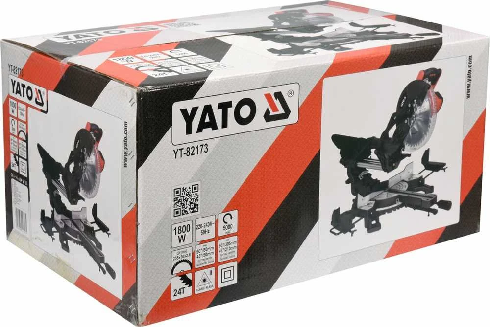 YATO 1800 W SKIRTINIS Pjūklas su pašaru, LASER 255 mm