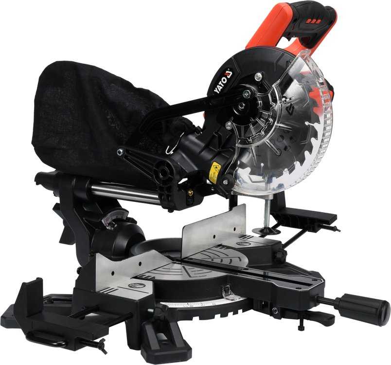 YATO 1500 W SKIRTINIS Pjūklas su pašaru, LAZERIS 185 mm