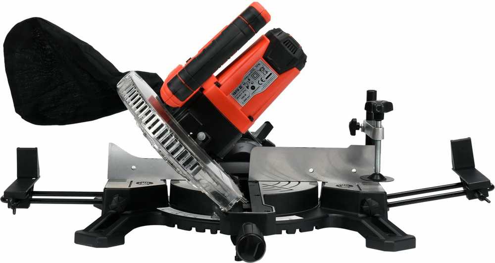 YATO 1500 W SKIRTINIS Pjūklas su pašaru, LAZERIS 185 mm
