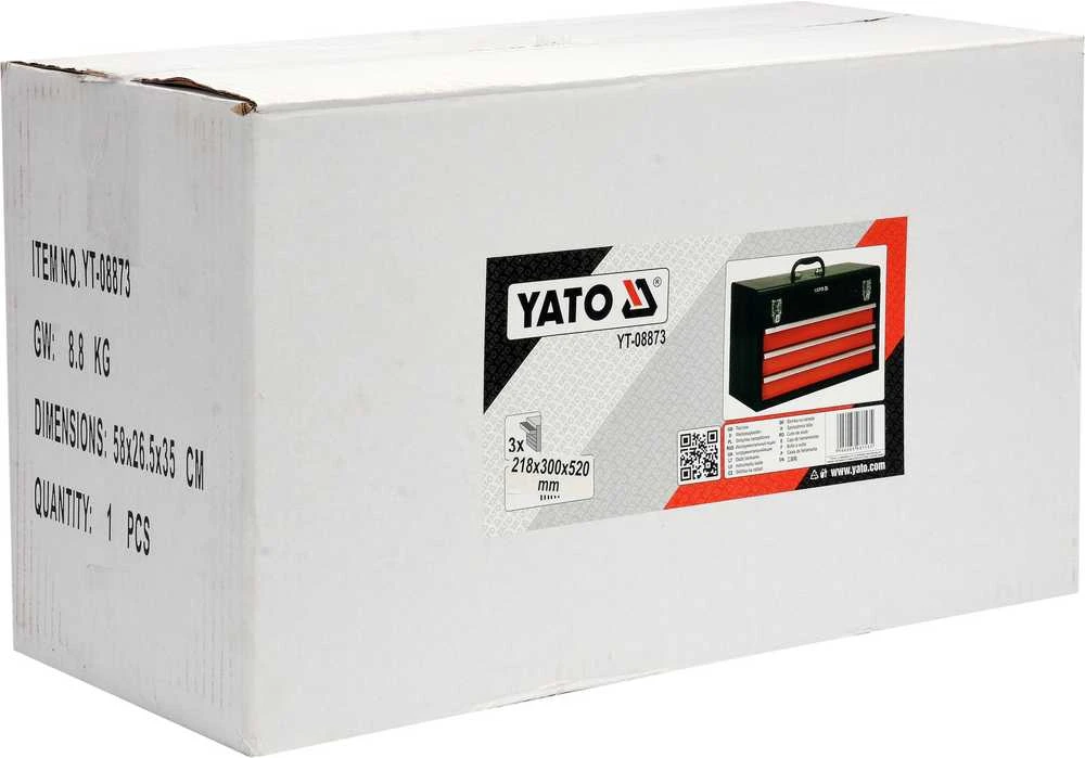 Yato įrankių dėžė su 3 stalčiais YT-08873