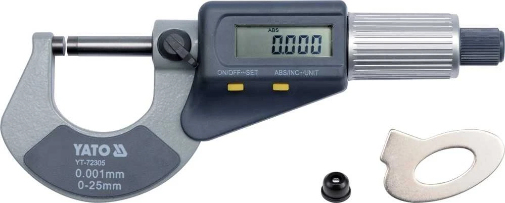 Mikrometras su skaitmeniniu ekranu Yato YT-72305 - 0-25mm