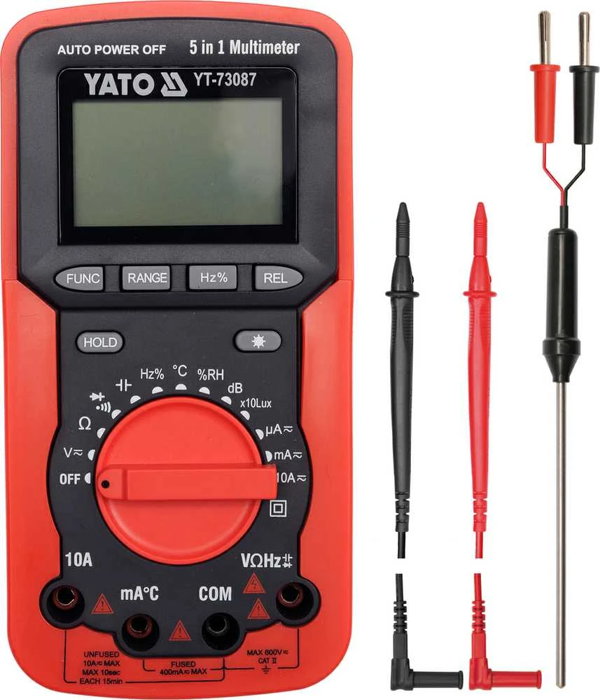 Yato Toya Sa Poland Multimetras / skaitmeninis matuoklis | 5-in-1 (YT-73087)