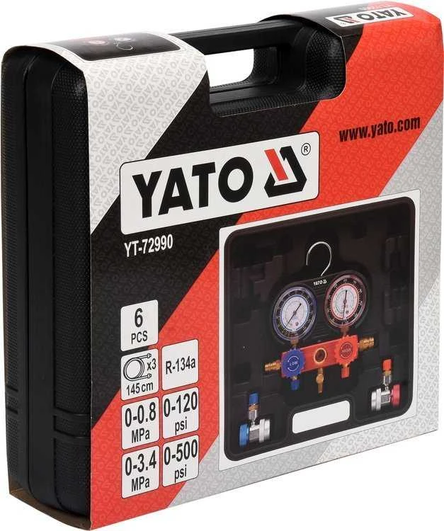Yato Toya Sa Poland Oro kondicionierių R134a pildymo įrenginys | 6 vnt. (YT-72990)