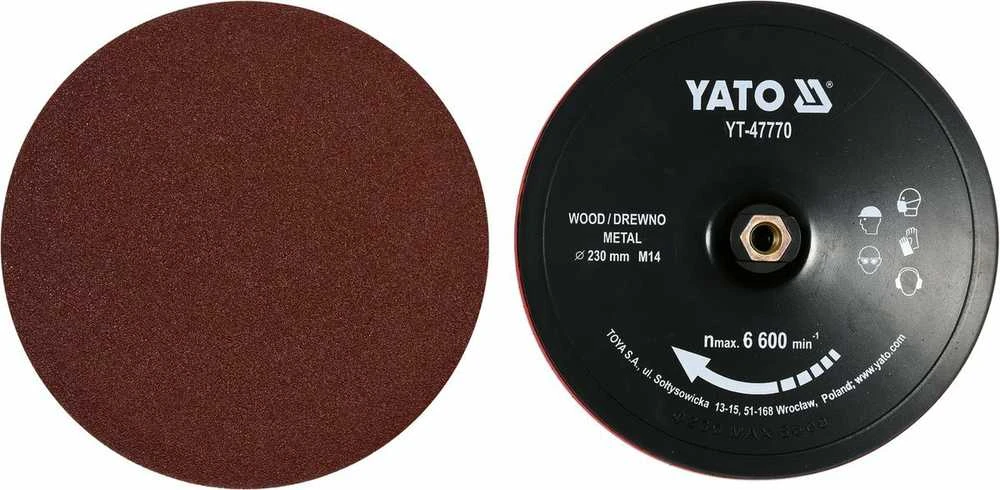 Yato Toya Sa Poland Padas su varžtu velcro | 230 mm M14 + aksesuarai (YT-47770)