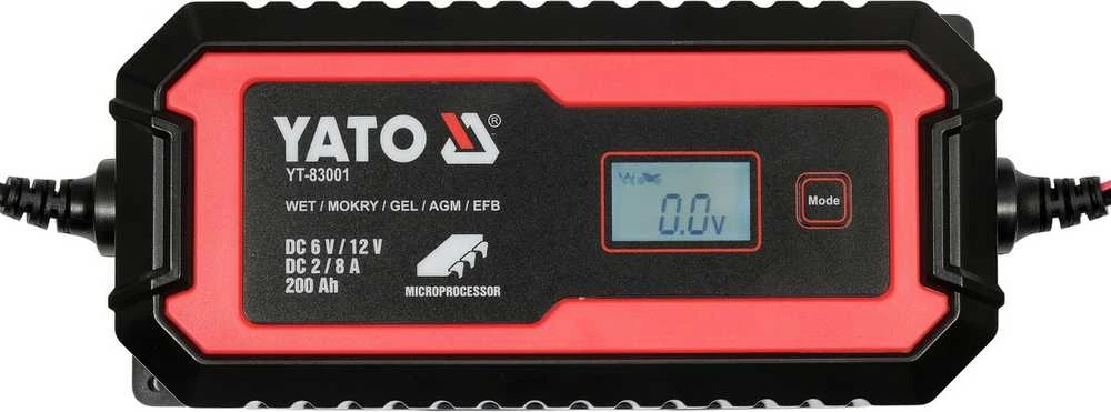 Yato Toya Sa Poland Pakrovėjas 6 V ir 12 V akumuliatorių įkrovimui | 6V/2A, 12V/8A (YT-83001)