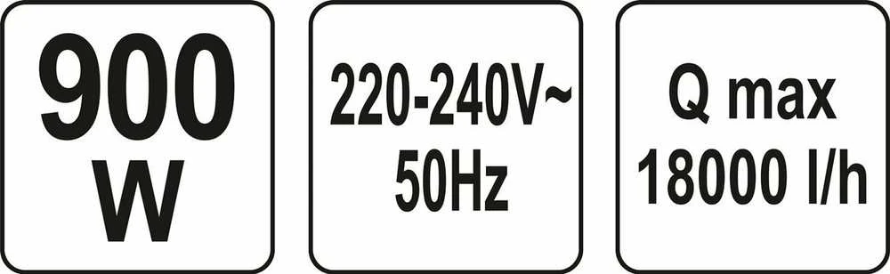 Yato IŠSKYRUS SIurblį ZATAPIALNA 900W
