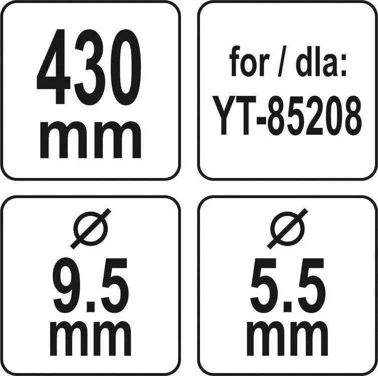 YATO NÓŻ DO KOSIARKI 43cm