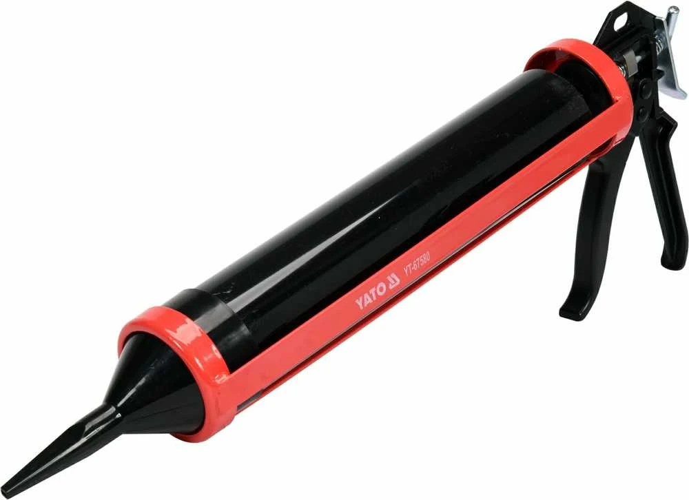 Toya Sa Poland Pistoletas hermetikui | su papildomais aksesuarais | 330 mm / diam. 60 mm (YT-67580)