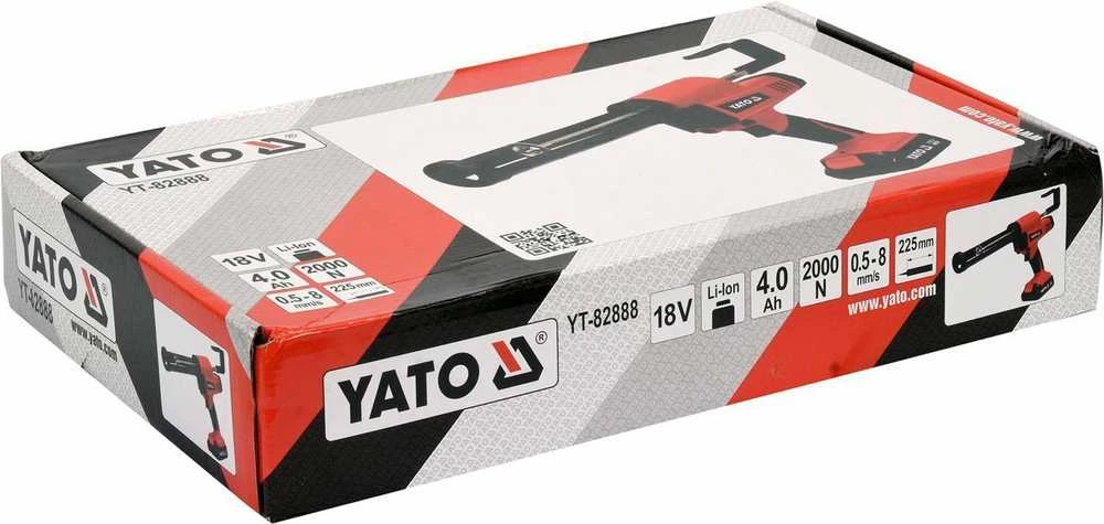 YATO pistoletas SILIKONIUI IR KLIJAI 18V + AKU.