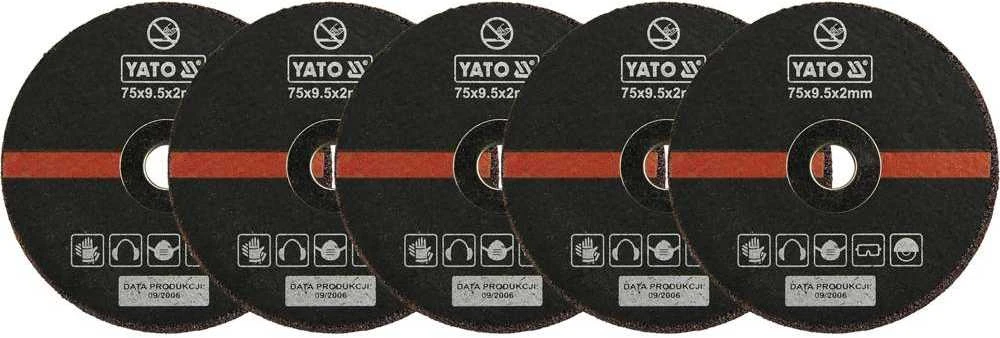 Yato Toya Sa Poland Pjovimo diskeliai | 75x2x9,5 mm | 5 vnt. (YT-0994)