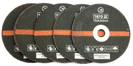 Yato Toya Sa Poland Pjovimo diskeliai | 75x2x9,5 mm | 5 vnt. (YT-0994)
