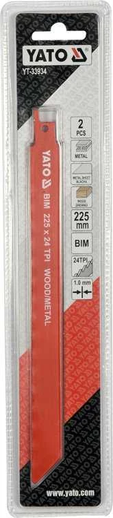 Yato Toya Sa Poland Pjūkliukai stumdomam siaurapjūkliui | metalui | BIM 225 mm 24TPI 2 vnt. (YT-33934)