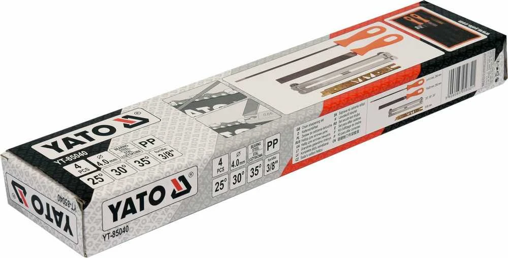 Yato Toya Sa Poland Pjūklo grandinės galandimo rinkinys | 4.0 mm | 4 vnt. (YT-85040)