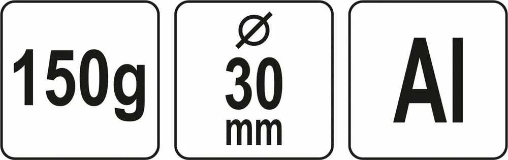 Yato Toya Sa Poland Plaktukas aliuminis | 30 mm / 150g (YT-45280)