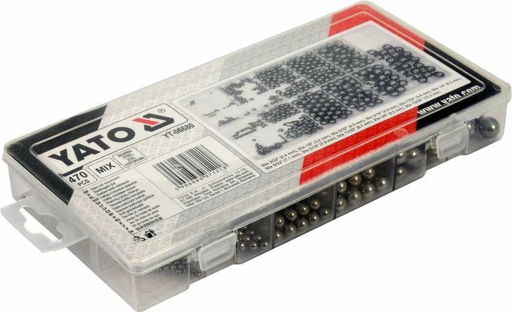 YATO KULKI STALOWE 470szt.