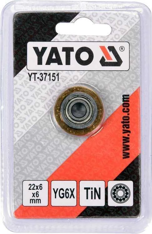 Yato Toya Sa Poland Plytelių pjoviklio ratukas keramikai su TiN danga 22 x 6 x 6 mm (YT-37151)