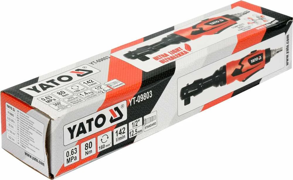 Pneumatinė terkšlė YATO YT-09803, 1/2" 80NM