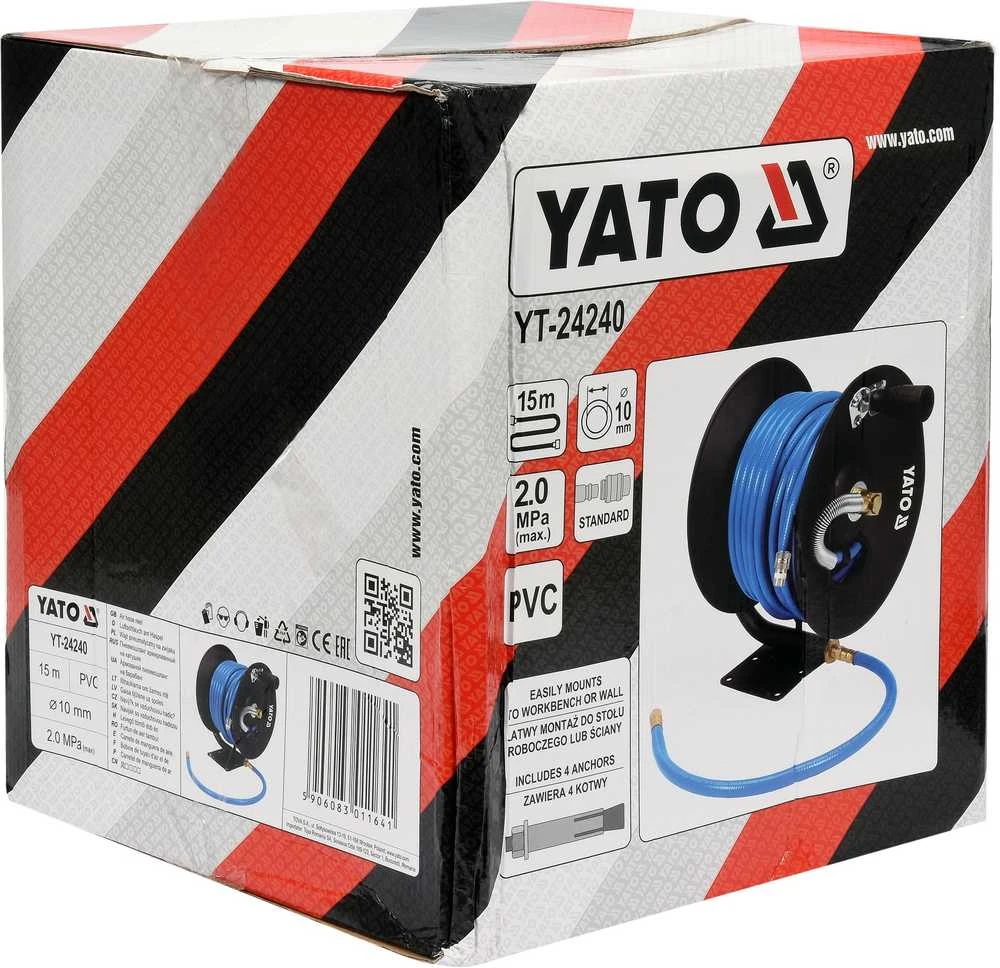 Kompresoriaus oro žarna ritėje Yato YT-24240; 15 m