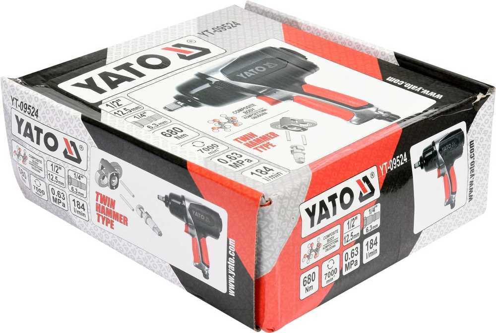Toya Sa Poland YATO Smūginis veržliasukis pneumatinis 1/2" /680Nm 09524