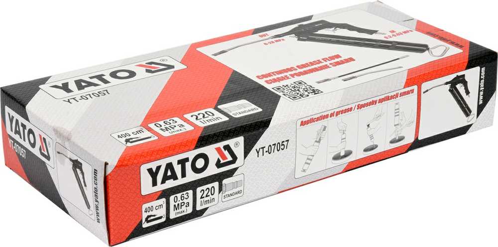 Yato Toya Sa Poland Pneumatinis tepimo pistoletas | 400 cm3 (YT-07057)