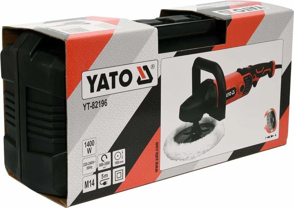 YATO poliruoklis YT-82196 1400W 180mm 600-3500 RPM M14