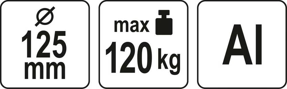 Toya Sa Poland Prisisiurbiantis kėliklis | 2 X 125 mm / 120 kg