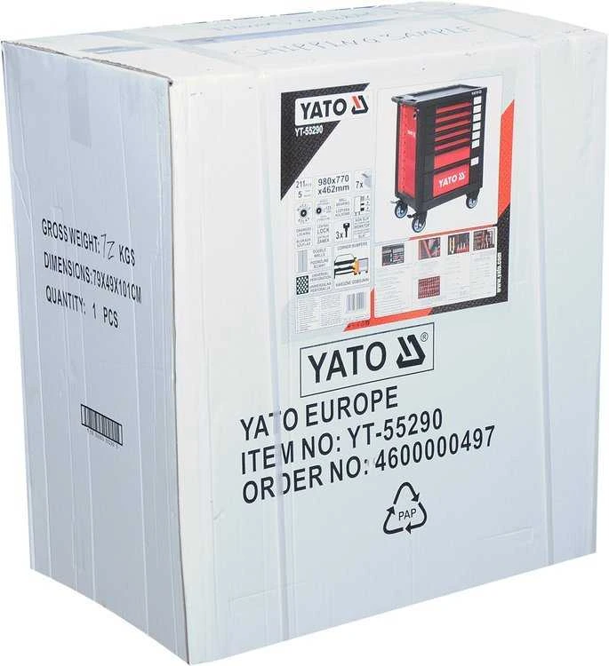 YATO YT-55290 Profesionali įrankių spintelė su 211 įrankių ir 7 stalčiais