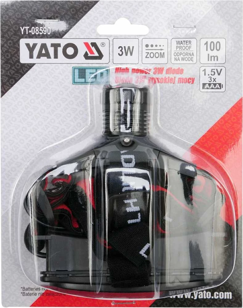 YATO LED PRIEKINIS LEMPAS 3W 100LM CREE ZOOM