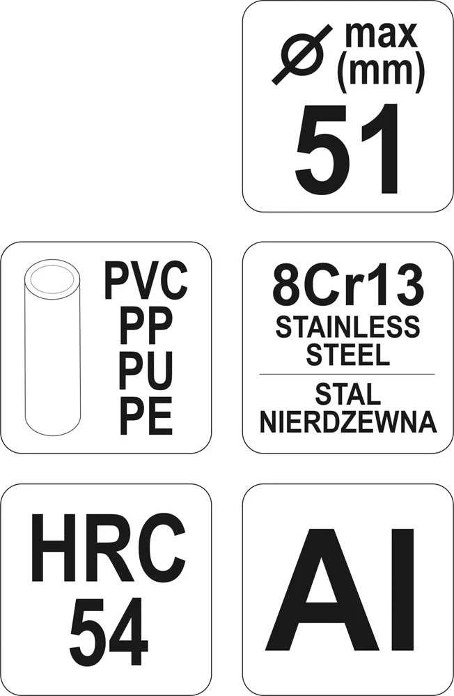 YATO PVC VAMZDŽIŲ PJOVYKLĖ 51 2228