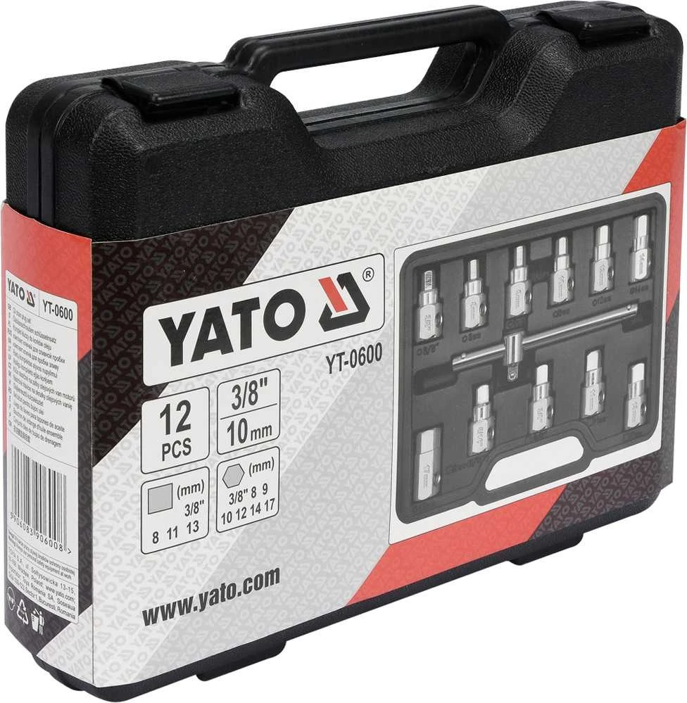YATO RAKTŲ RINKINYS ALYVOS KAŠTUKMS 12 vnt. 0600