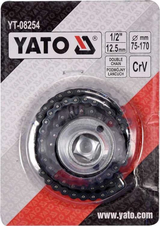 Yato Toya Sa Poland Raktas filtrui dviguba grandine | Ø 75 - 170 mm (YT-08254)